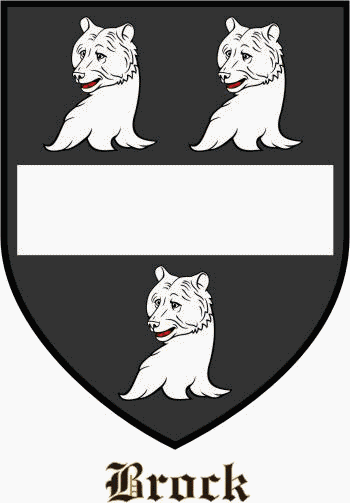 BROCK family crest